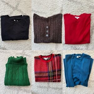 Assorted Collection of Sweaters Sz MED